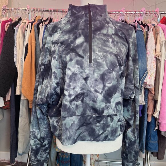 LULULEMON READY TO RULU 1/2 ZIP PULLOVER IB DIAMOND DYE TIDEWATER - Picture 3 of 6